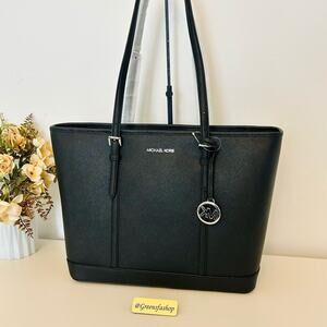 Michael Kors Purse Jet Set Travel Large Tote Black